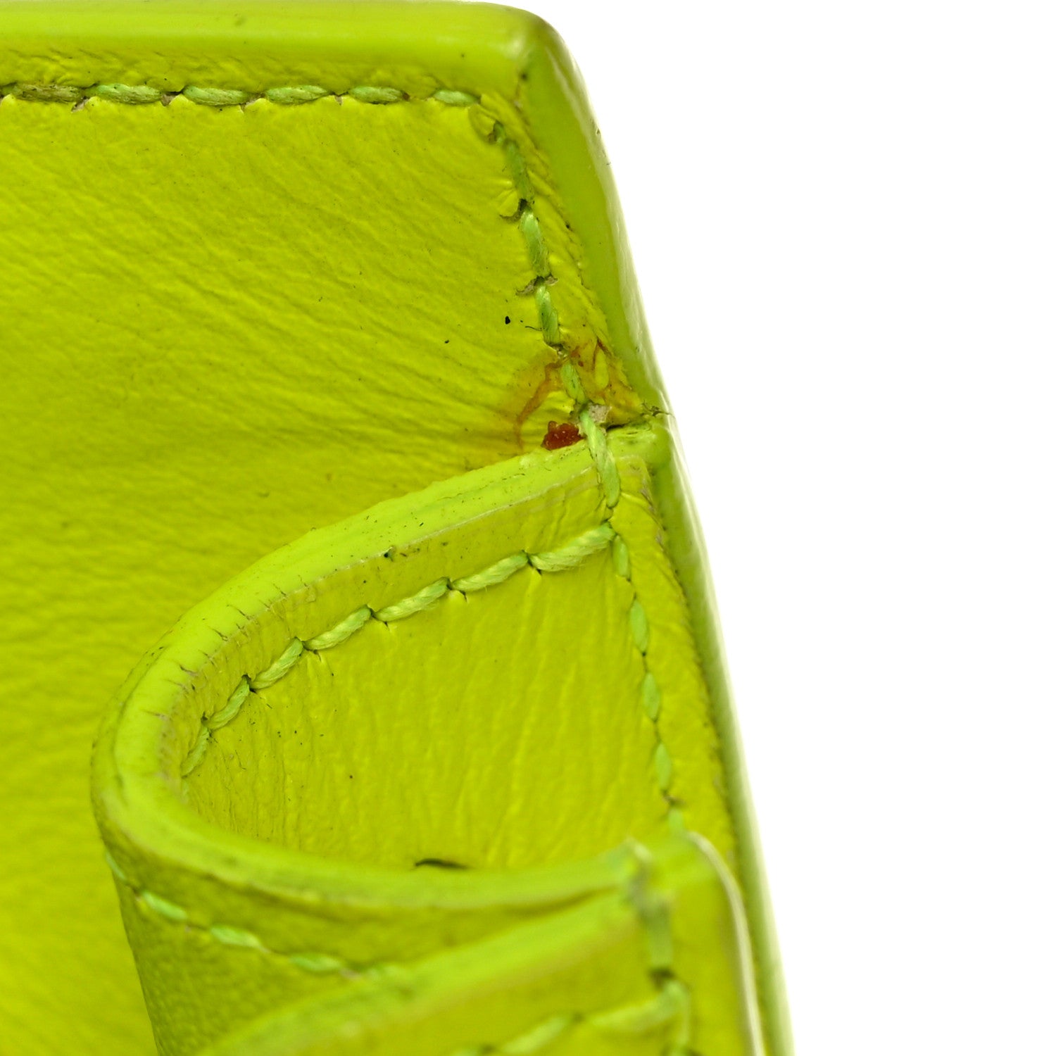 Saint Laurent Calfskin Nano Sac De Jour Neon Yellow 17 of 22