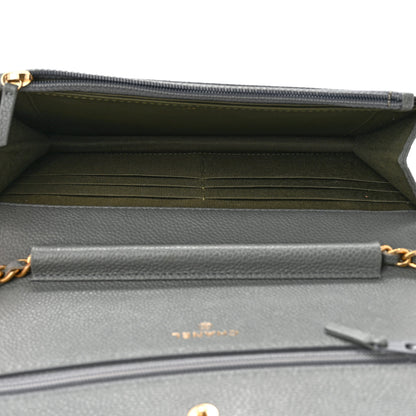 Chanel Caviar Quilted Boy Wallet On Chain WOC Grey 5 of 15