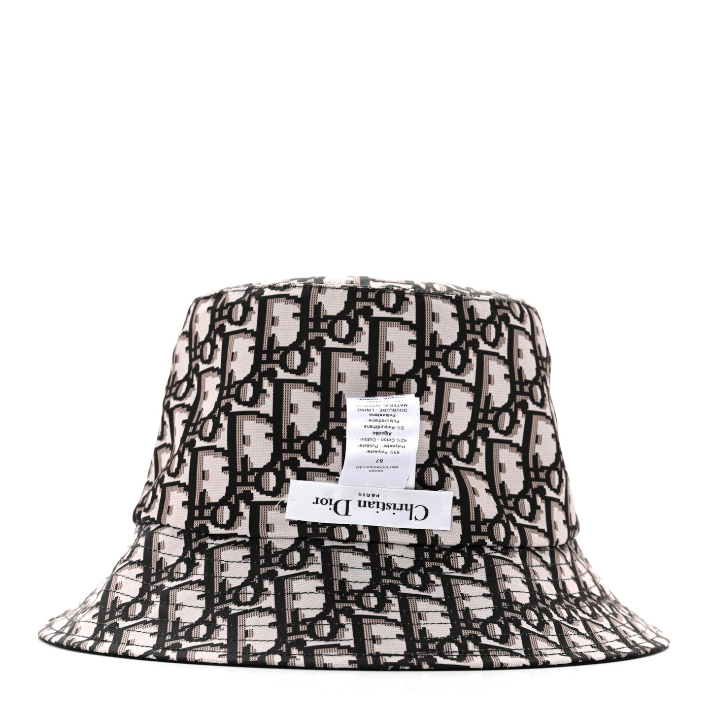 Oblique Reversible Teddy-D Brim Bucket Hat 57 Black
