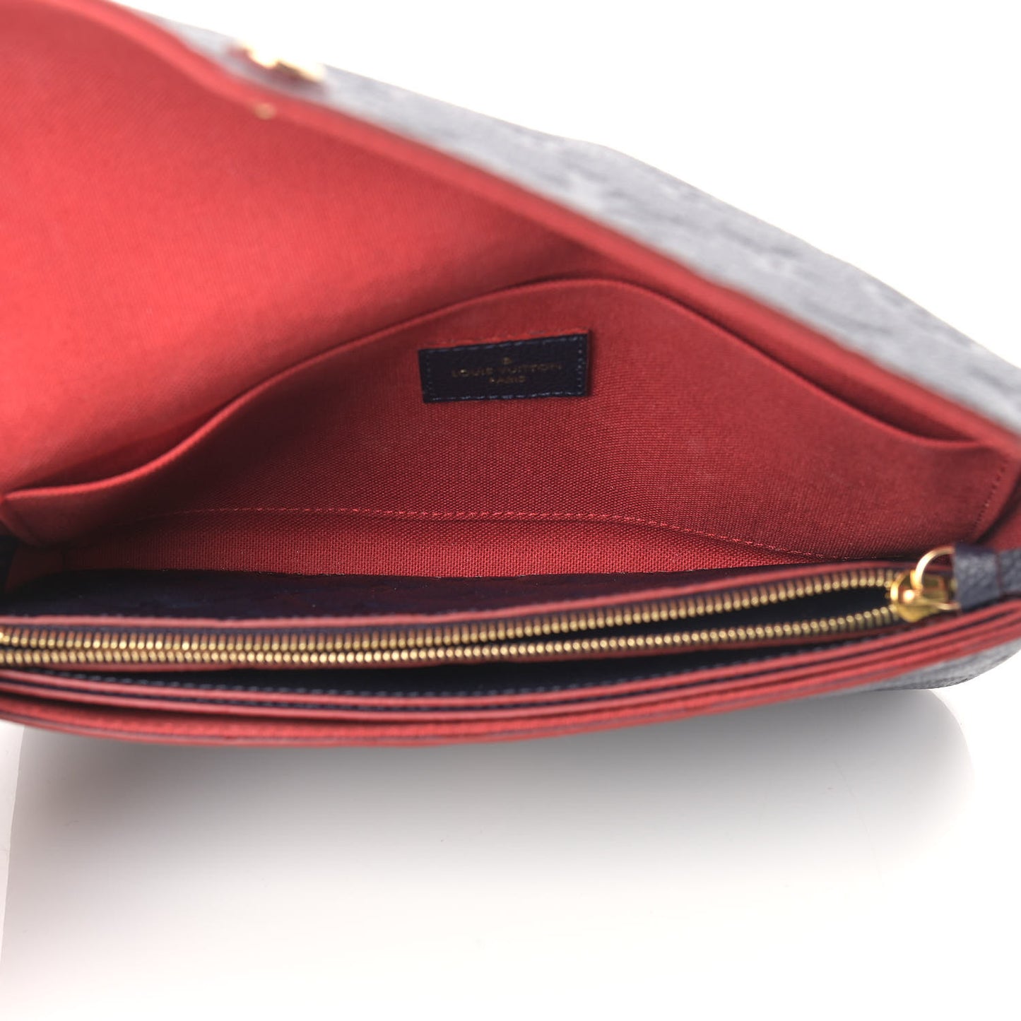 Empreinte Pochette Felicie Chain Wallet Marine Rouge