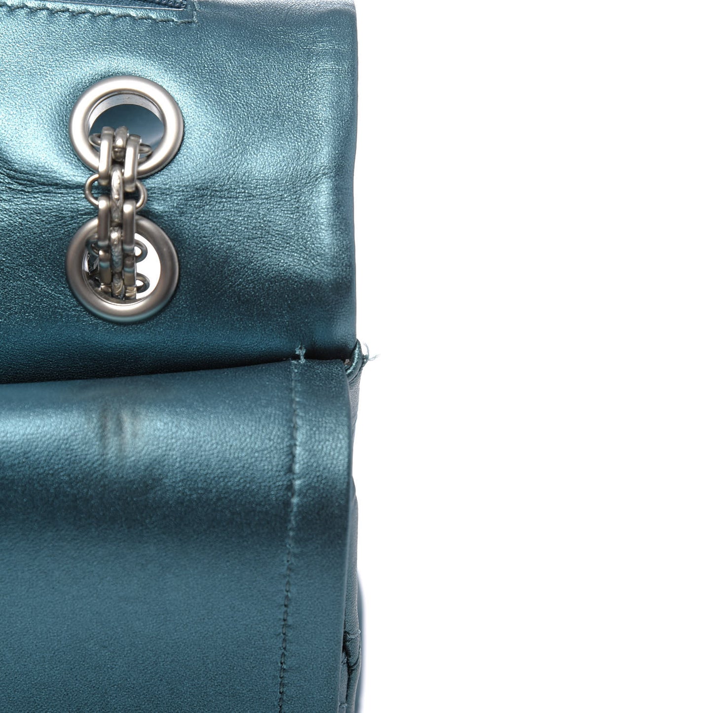 Metallic Calfskin Quilted 2.55 Reissue 227 Flap Turquoise