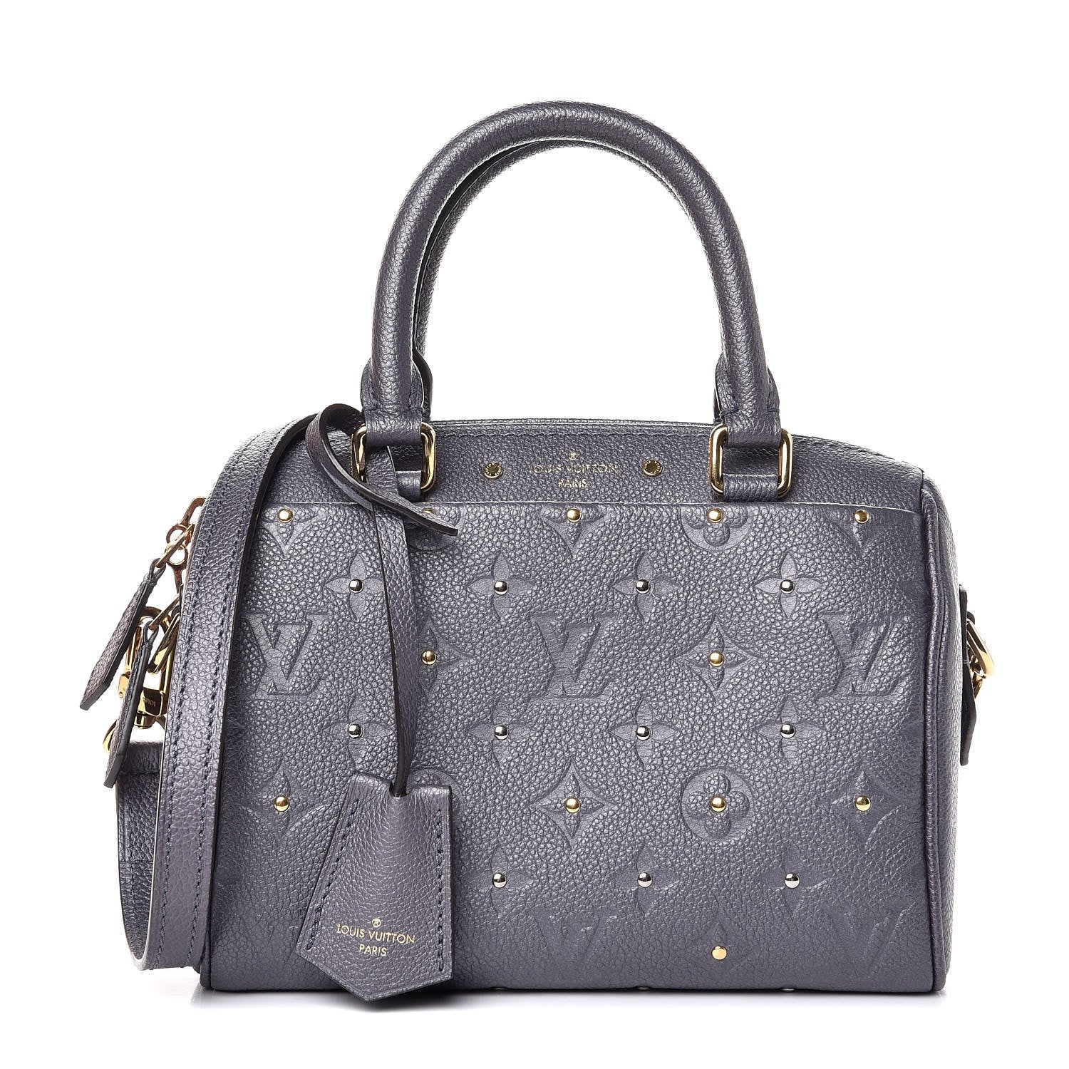 Louis Vuitton Empreinte Studded Speedy Bandouliere 20 Gris Silver 1 of 8