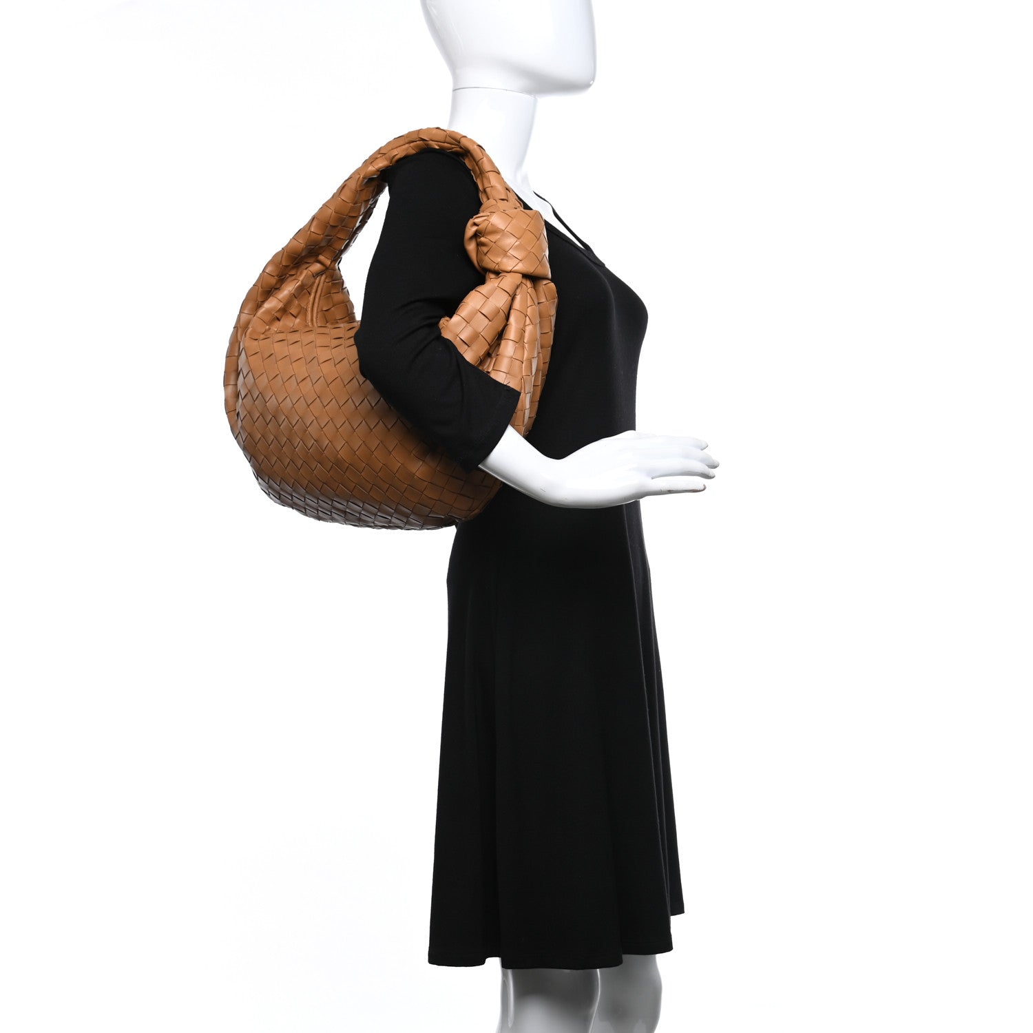 Bottega Veneta Nappa Intrecciato Teen Jodie Hobo Caramel 2 of 12