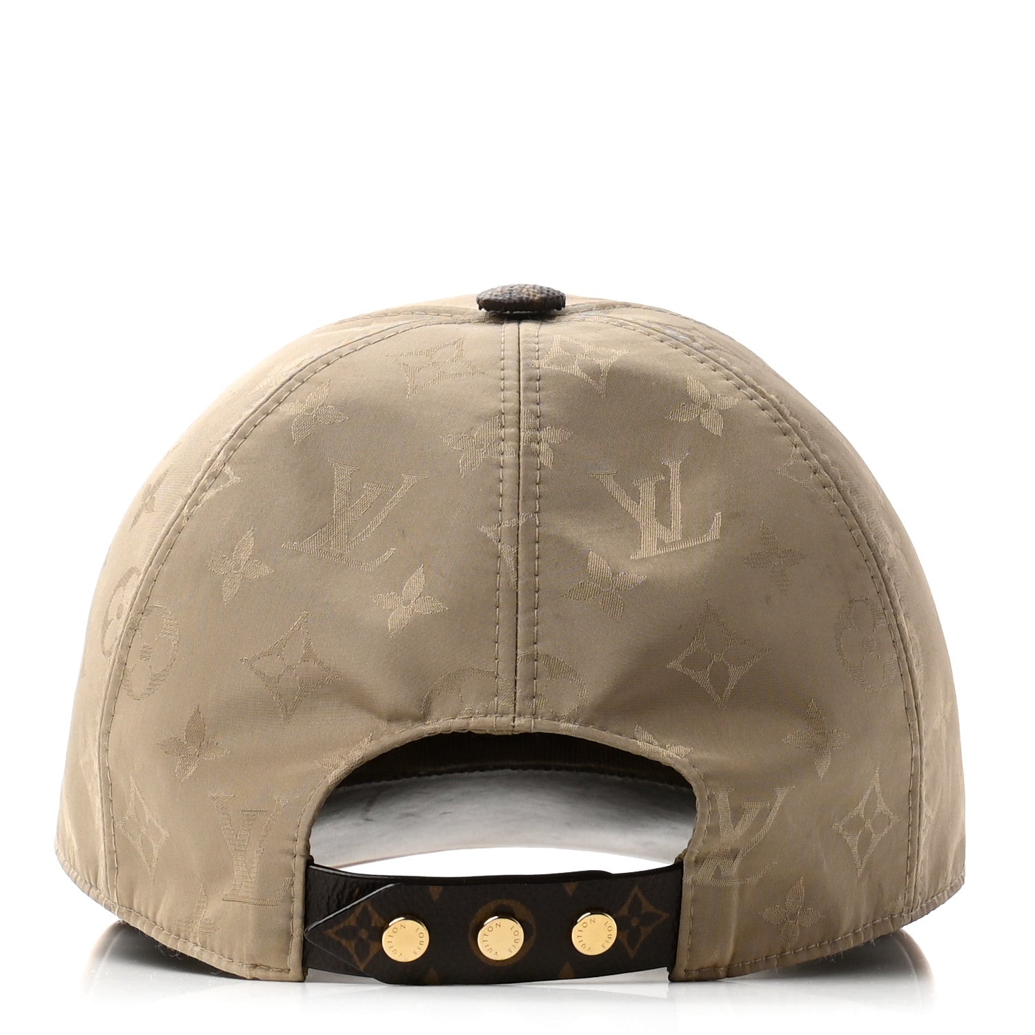 Louis Vuitton Polyester Silk Monogram LV Get Ready Cap M Beige 6 of 10