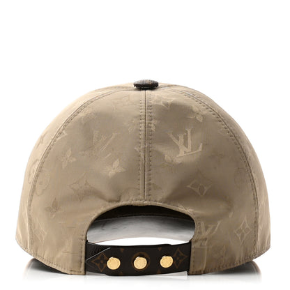 Louis Vuitton Polyester Silk Monogram LV Get Ready Cap M Beige 6 of 10