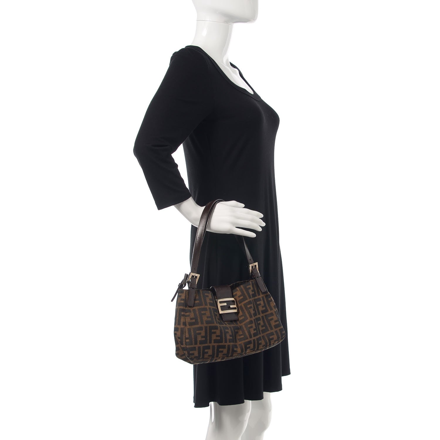 Fendi Zucca Shoulder Bag Tobacco 2 of 10