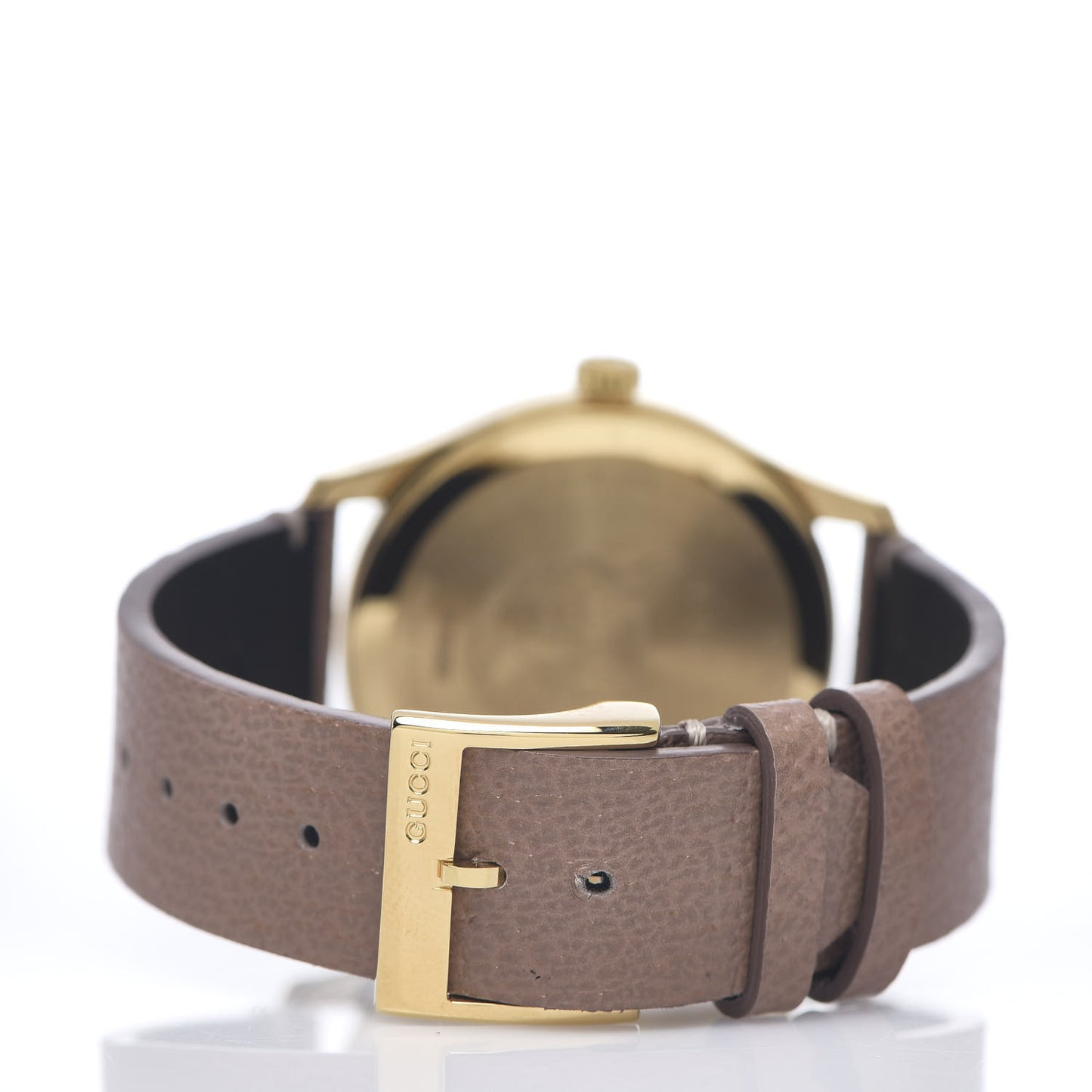 Stainless Steel Calfskin 38mm G-Timeless Moth Quartz Watch Brown