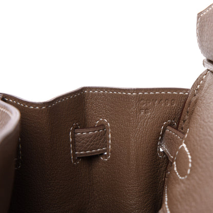 Hermes Togo Birkin 25 Etoupe 7 of 11