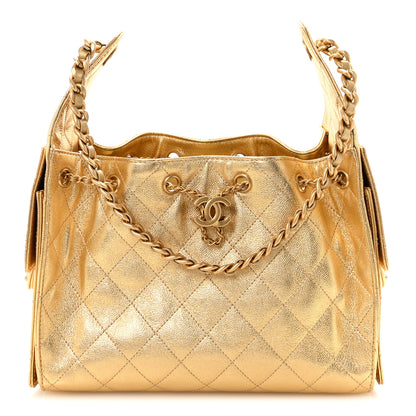 Chanel Metallic Caviar Quilted Small Chanel 25 Handbag Gold 1 of 11