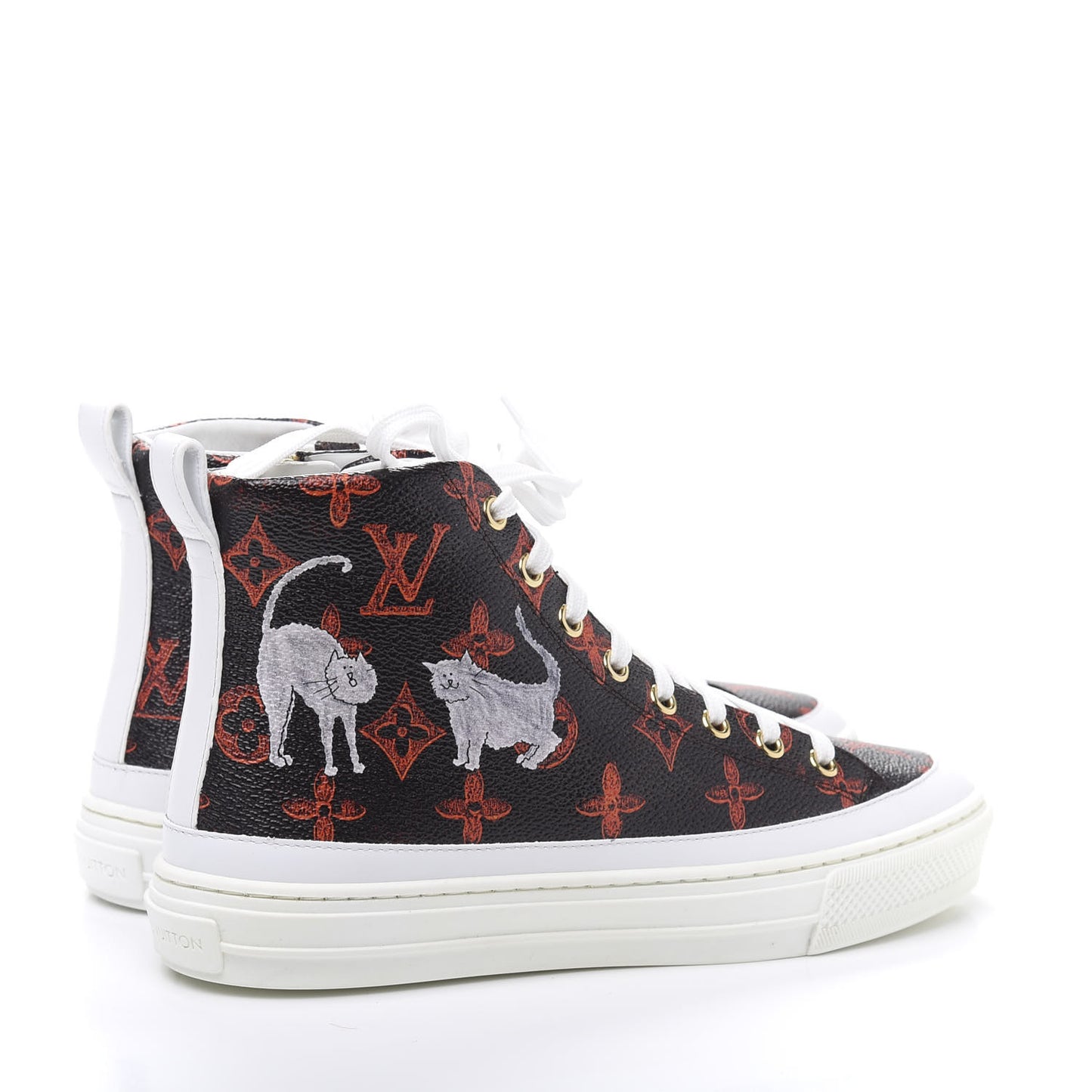Catogram Stellar Sneaker Boots 36 Marron