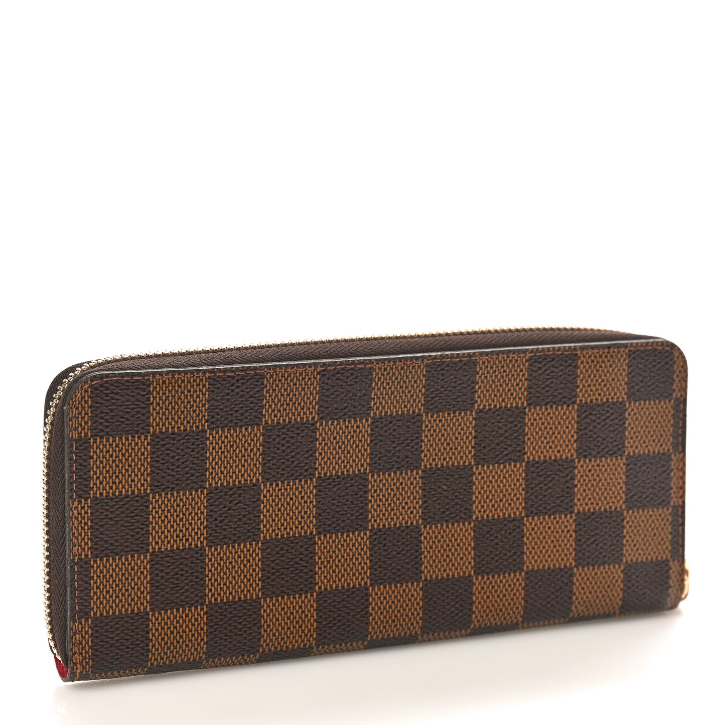 Damier Ebene Clemence Wallet Cherry