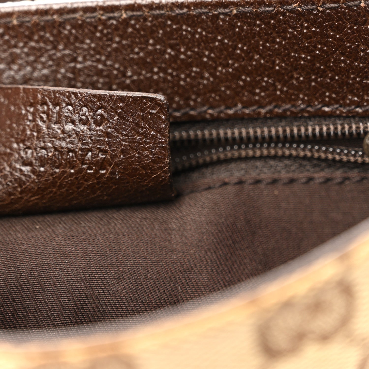 Gucci Monogram Waist Pouch Bag Dark Brown 7 of 13