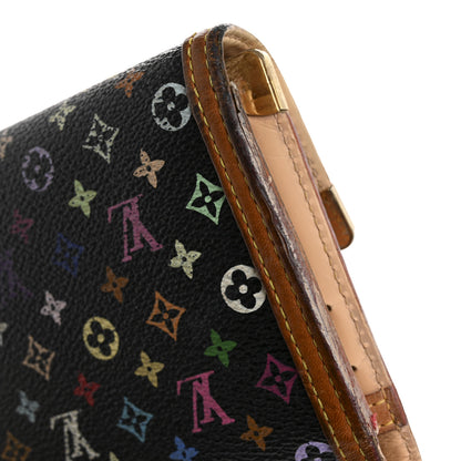 Louis Vuitton Monogram Multicolor Porte Tresor International Wallet Black 15 of 17