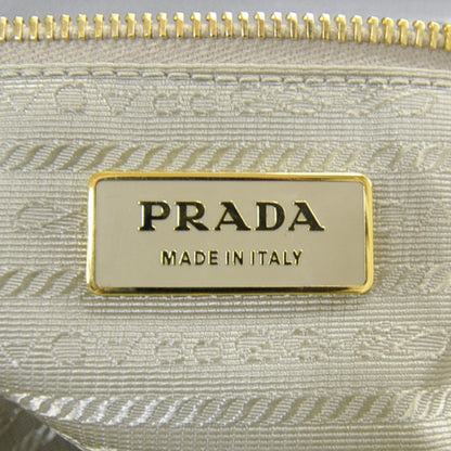 Prada Nappa Dressy Gaufre Framed Tote Nuvola 7 of 10