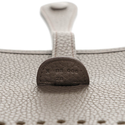 Hermes Taurillon Clemence Evelyne III PM Etain 7 of 7