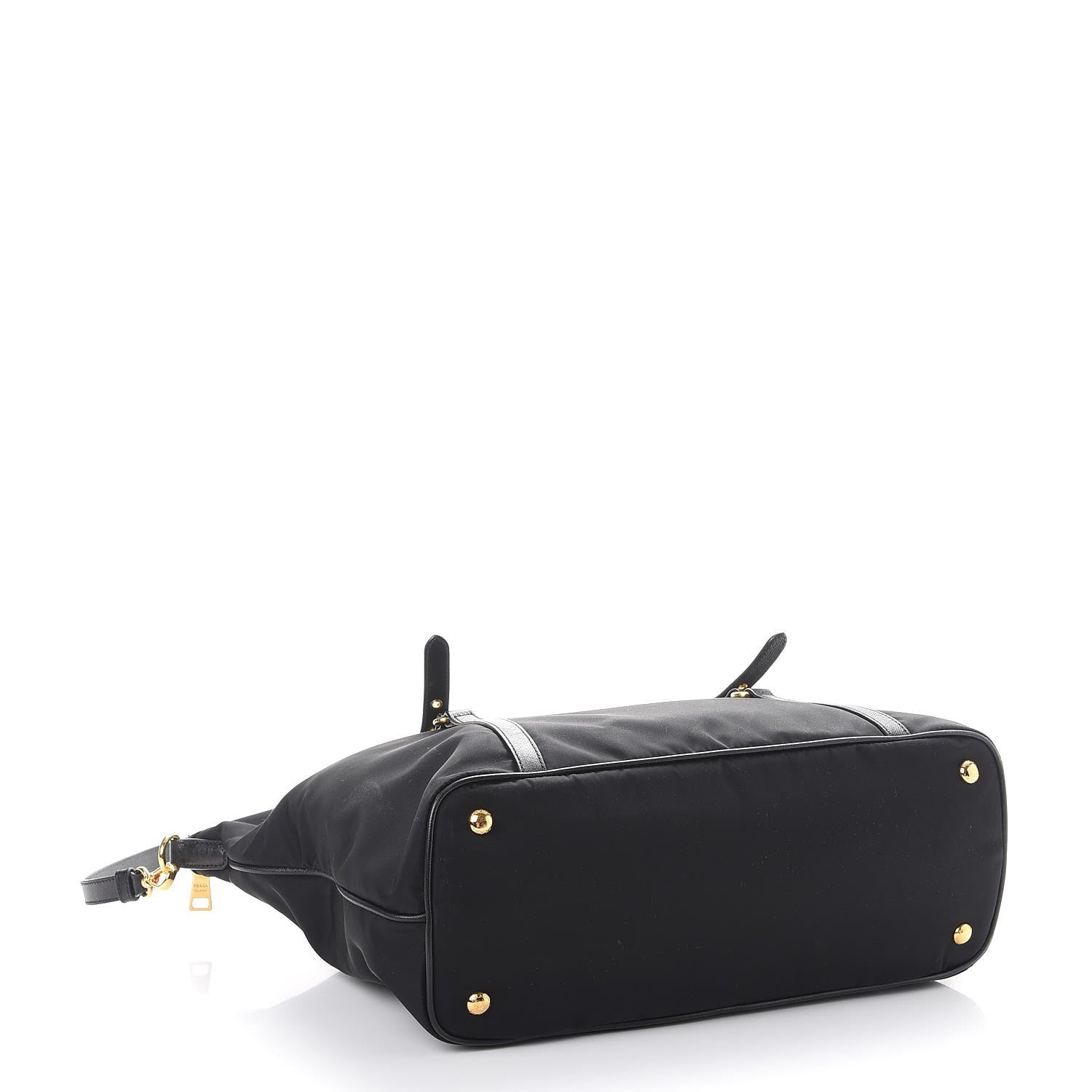 Prada Tessuto Nylon Saffiano Tote Nero Black 4 of 10