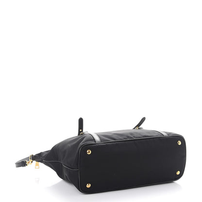 Prada Tessuto Nylon Saffiano Tote Nero Black 4 of 10