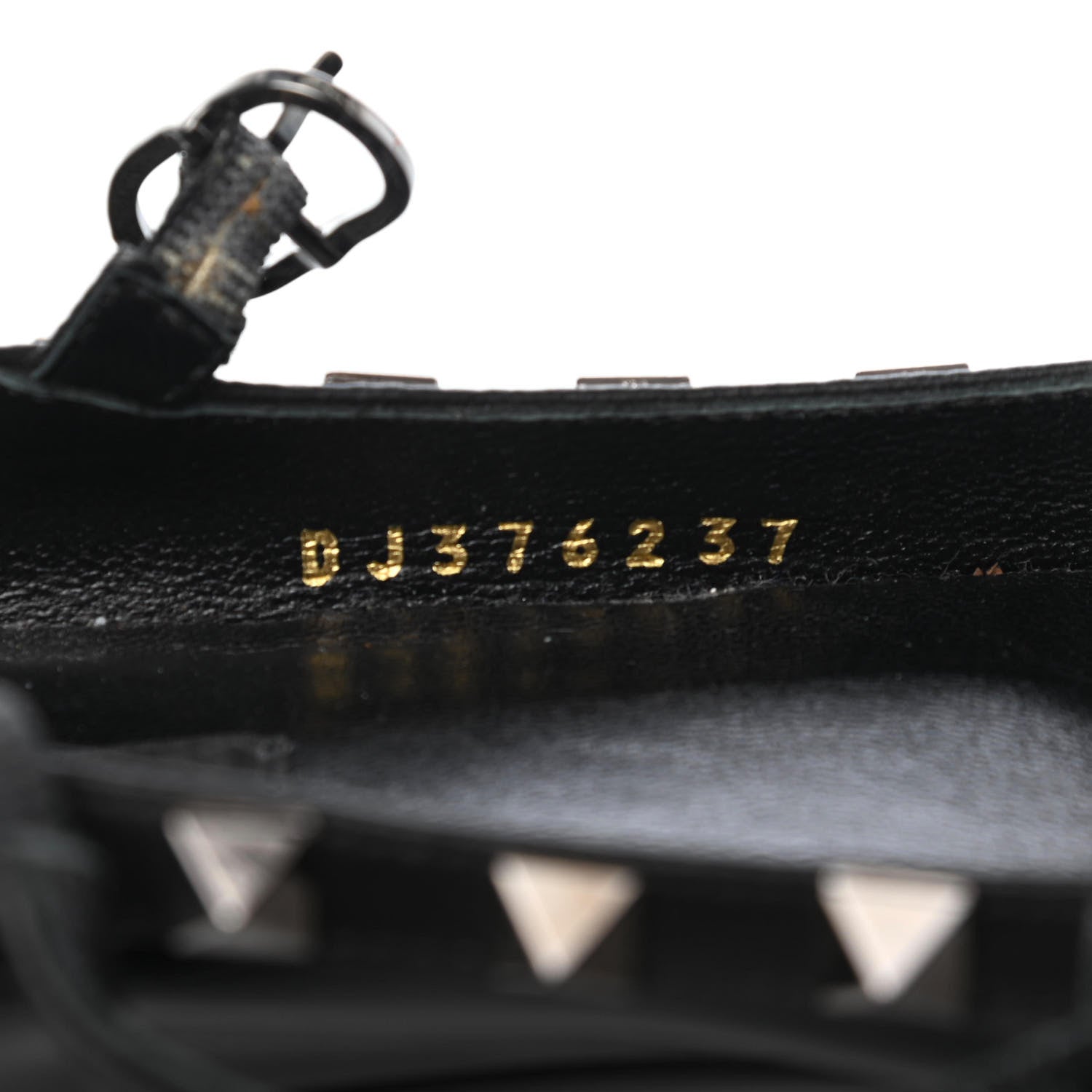 Valentino Garavani Patent Rockstud Cage Ballerina Flats 37 Black 15 of 18