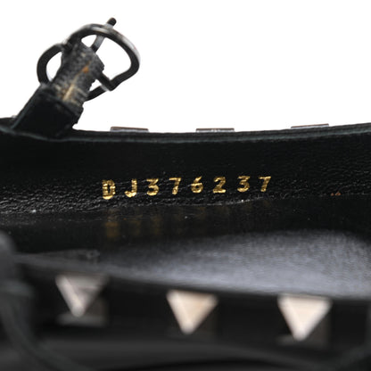 Valentino Garavani Patent Rockstud Cage Ballerina Flats 37 Black 15 of 18