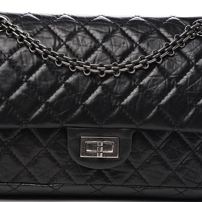 Chanel Aged Calfskin Quilted 2.55 Reissue 225 Flap Black 10 of 10