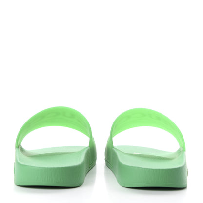 Gucci Rubber Logo Stamped Mens Slide Sandals 8 Verde 6 of 9