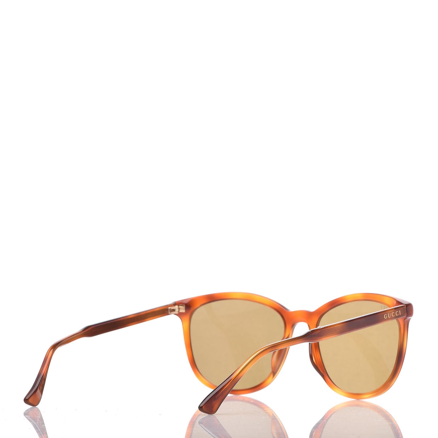Acetate Square Frame Sunglasses GG0196SK Tortoise
