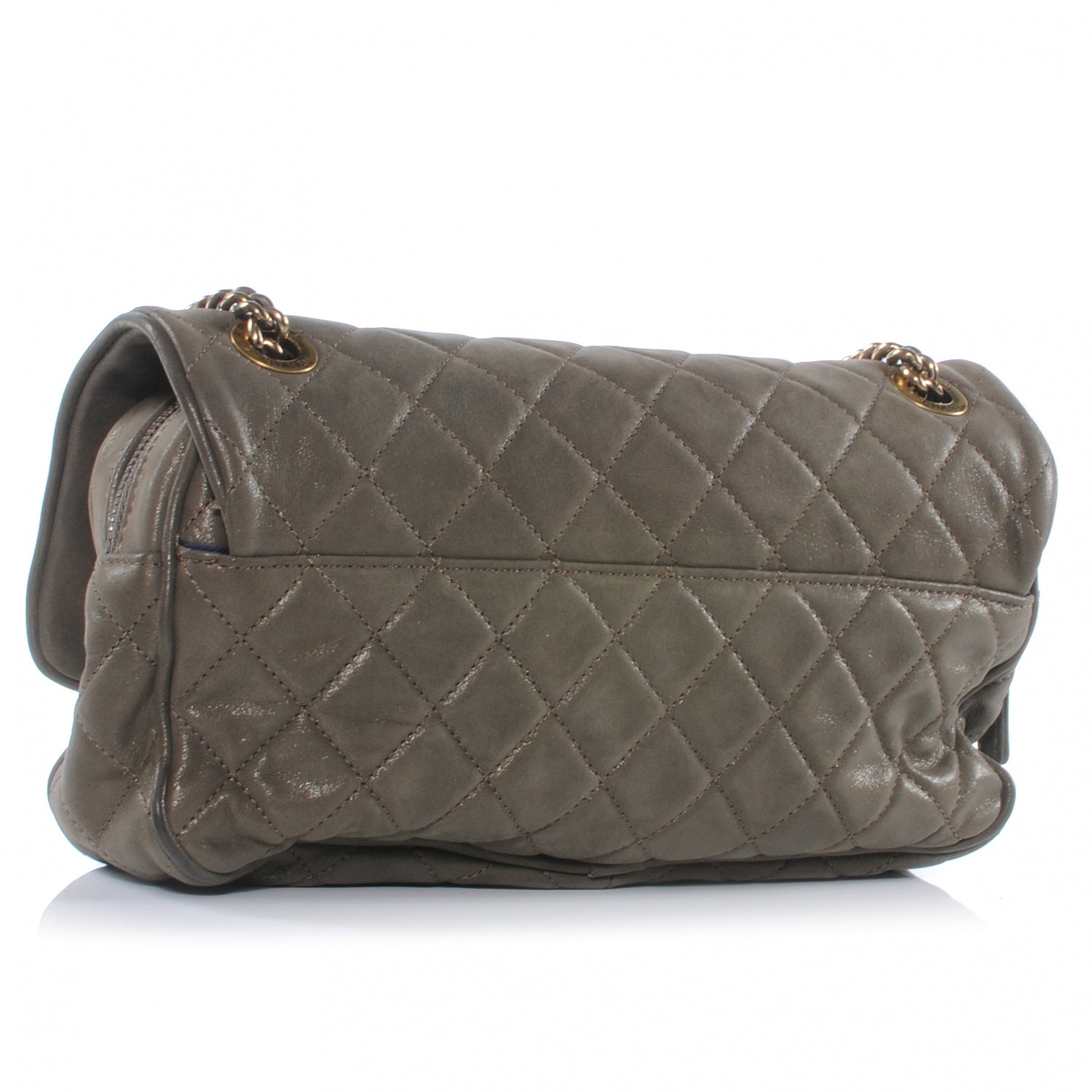 Chanel Iridescent Calfskin Small Shiva Flap Khaki 3 of 9