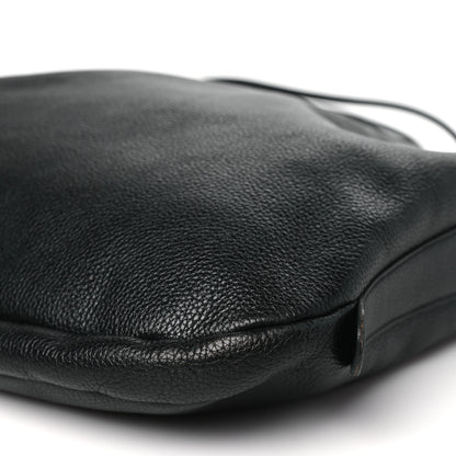 Delvaux Grained Calfskin Deux De Delvaux Bucket Bag Black 10 of 10