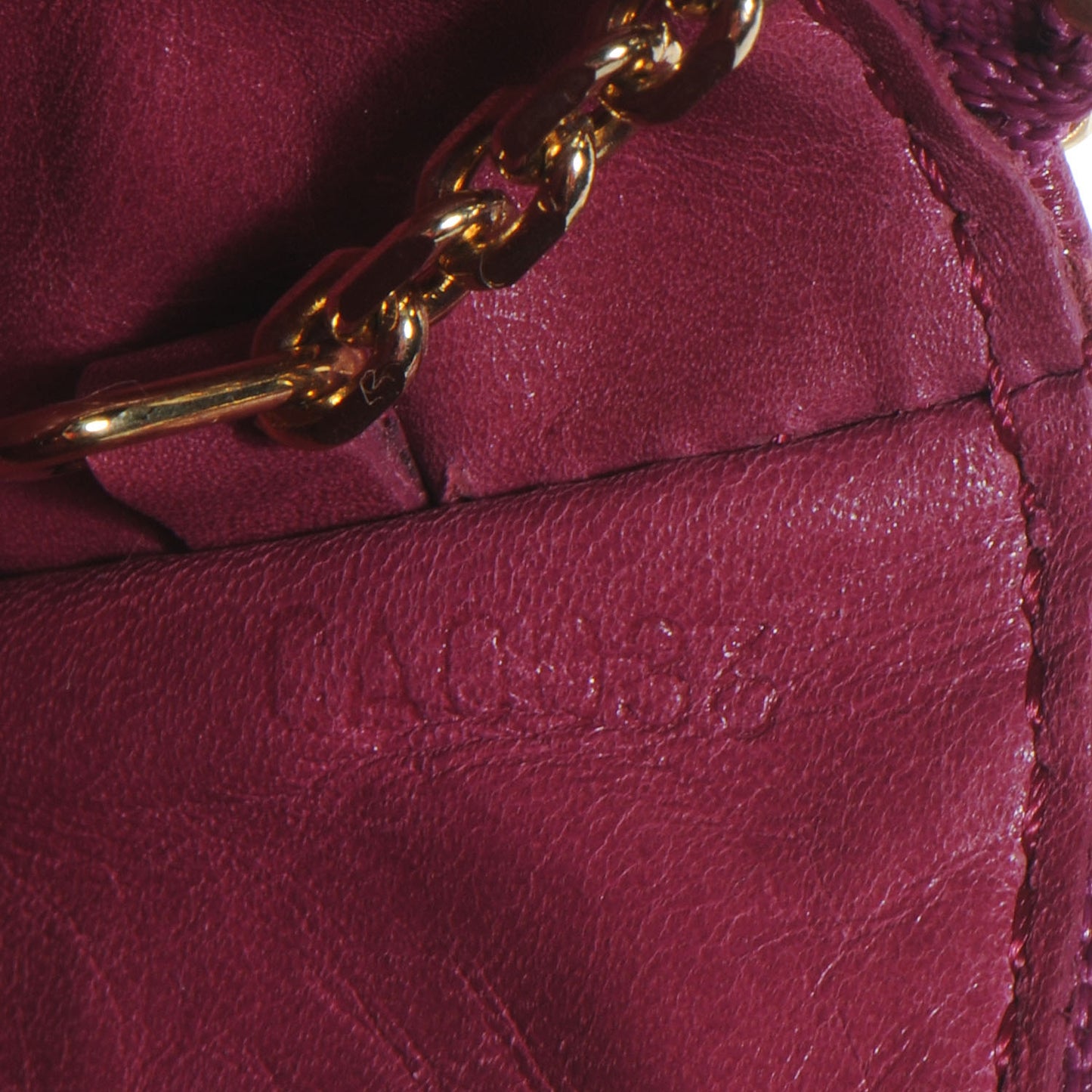 Monogram Charms Key Pouch Fuchsia