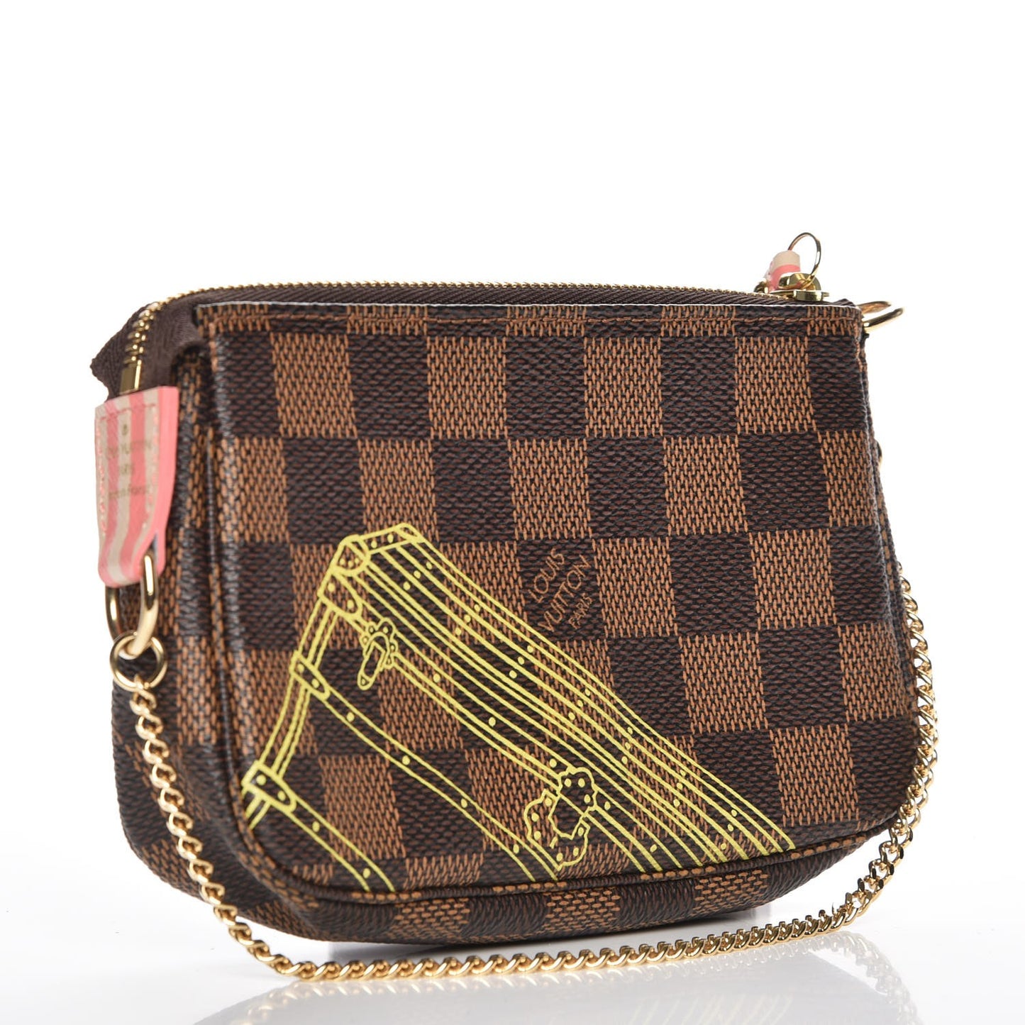 Damier Ebene 2014 Christmas Animation Mini Pochette Accessories