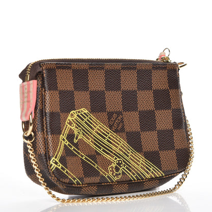 Louis Vuitton Damier Ebene 2014 Christmas Animation Mini Pochette Accessories 3 of 8