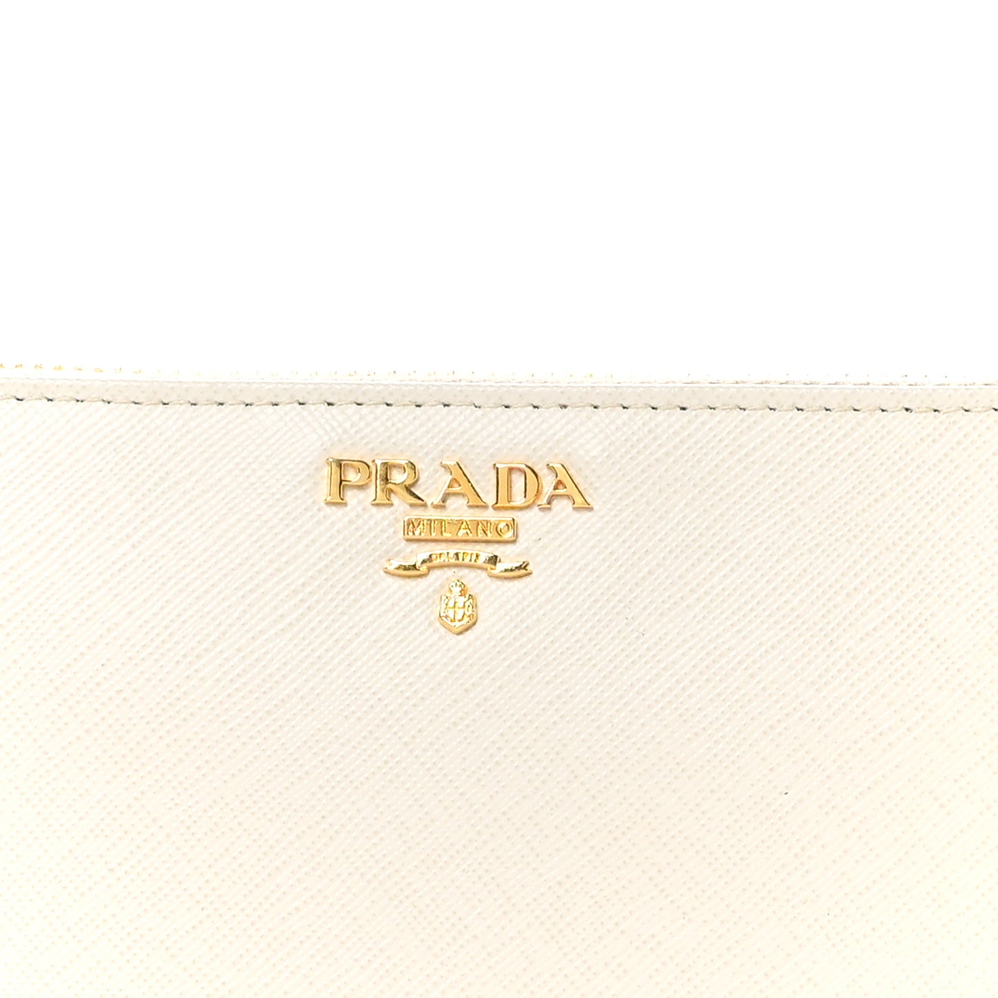 Saffiano Metal Zip Around Wallet Cera