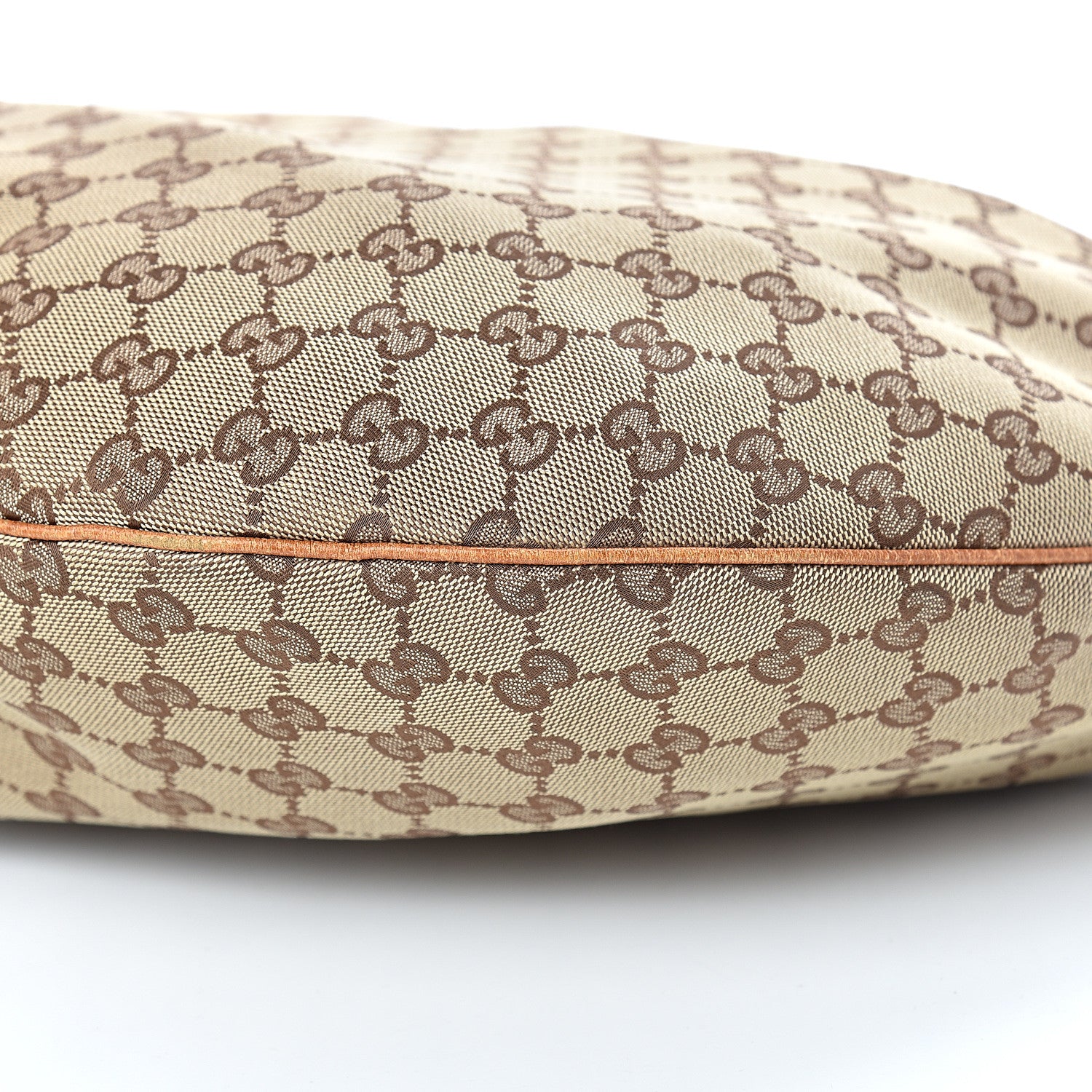 Gucci Monogram Horsebit Glam Hobo Tan 10 of 16