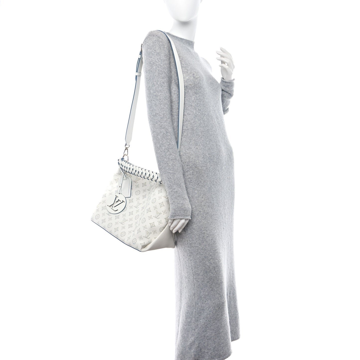 Mahina Beaubourg Hobo MM Snow Orage Blue