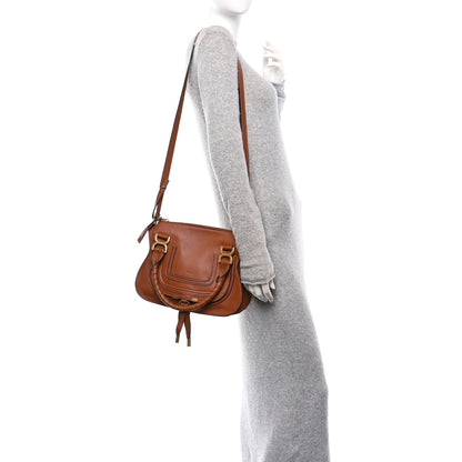 Chloe Calfskin Small Marcie Satchel Tan 2 of 10