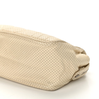 Chanel Calfskin Perforated 50's Satchel Beige 9 of 9