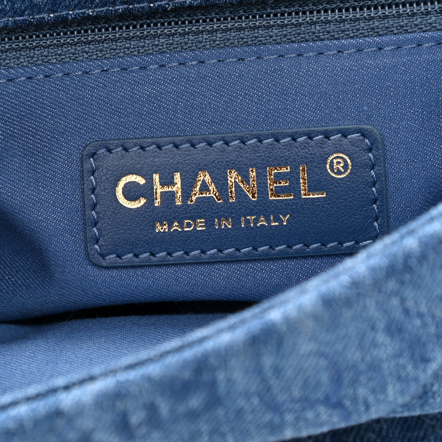 Chanel Denim Quilted Mini Denim Mood Rectangular Flap Blue Multicolor 6 of 9