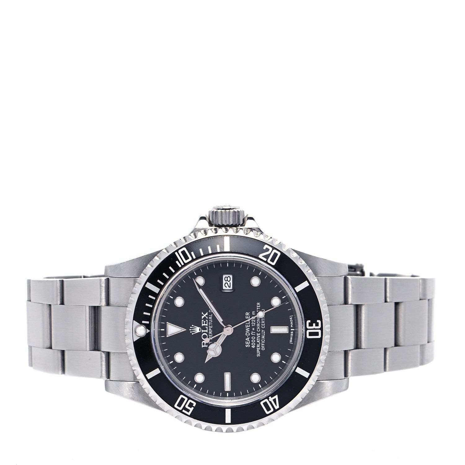 Rolex Stainless Steel 40mm Sea-Dweller Oyster Perpetual Watch Black 16600 2 of 5