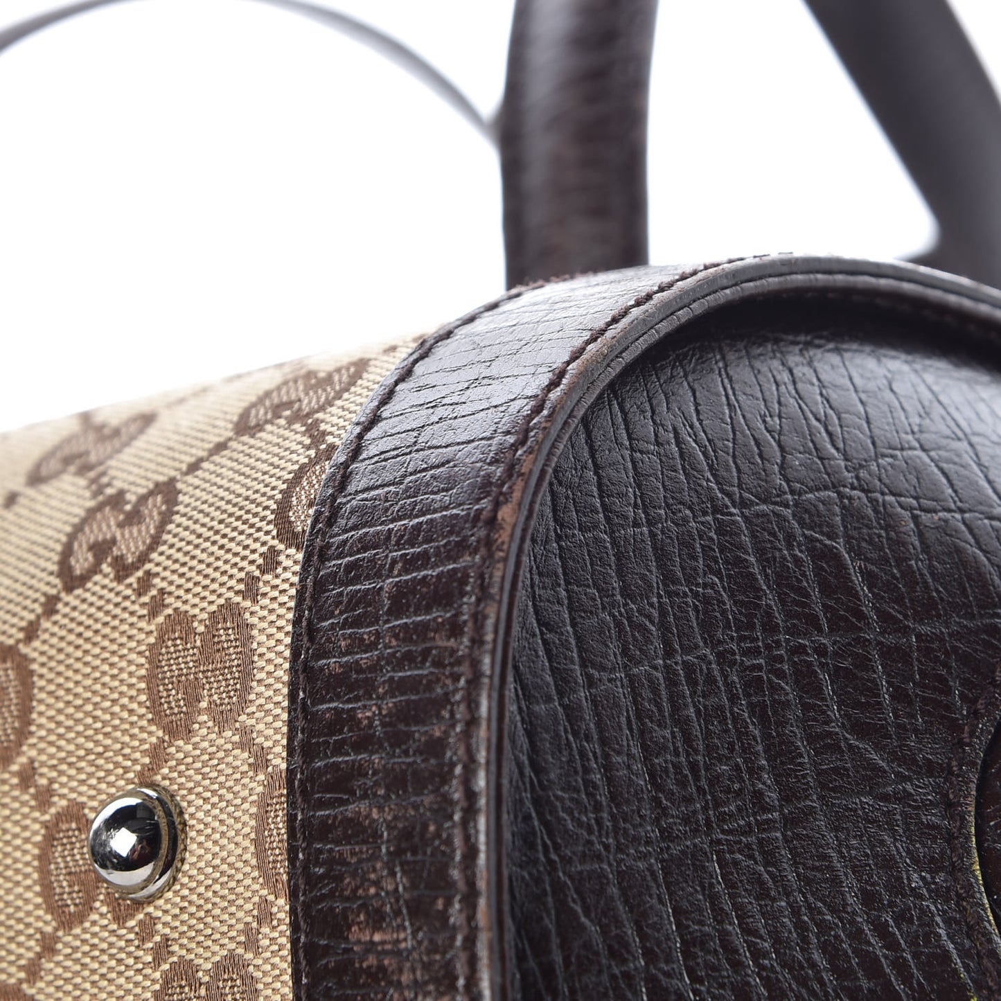 Monogram Bamboo Bullet Bag Dark Brown
