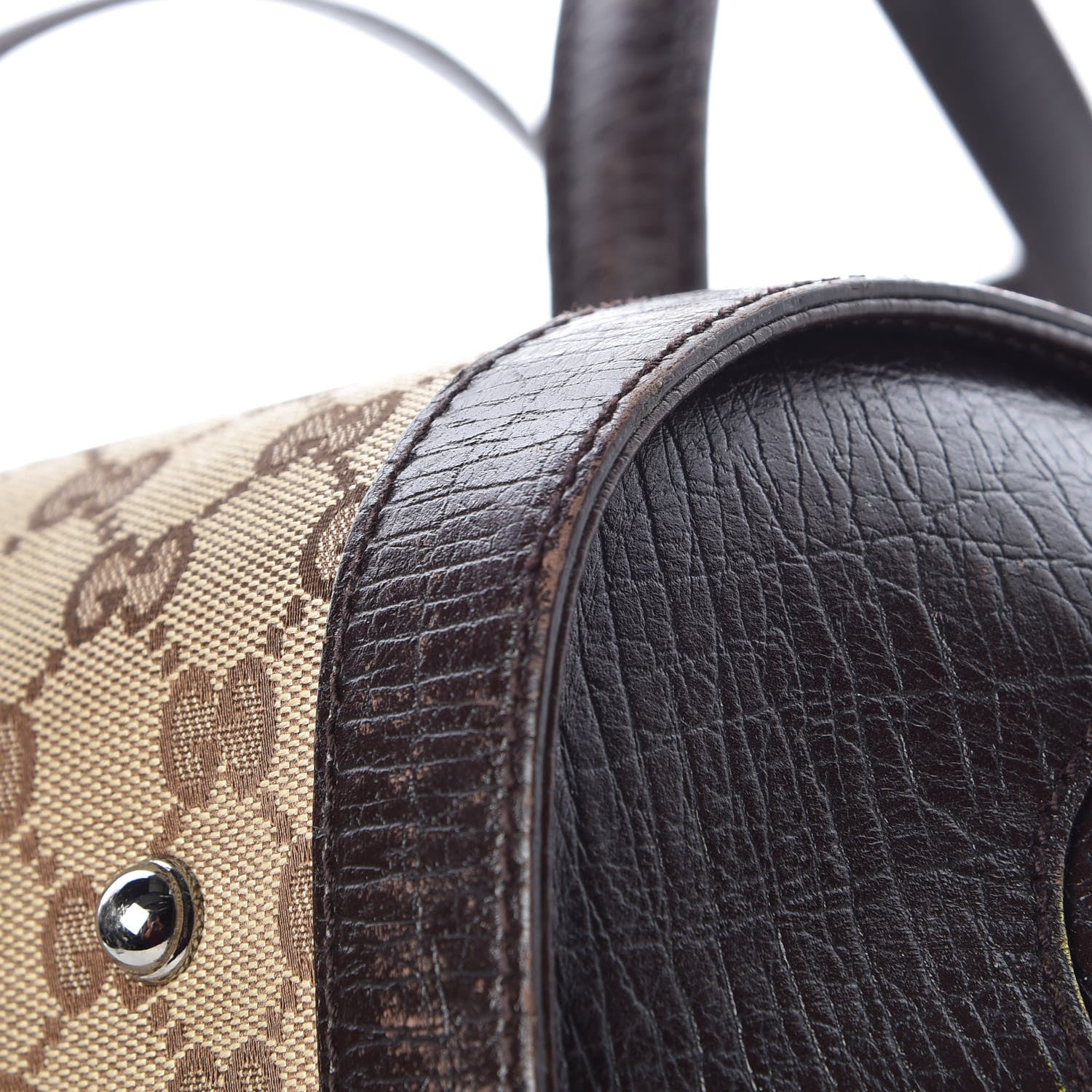 Gucci Monogram Bamboo Bullet Bag Dark Brown 11 of 19