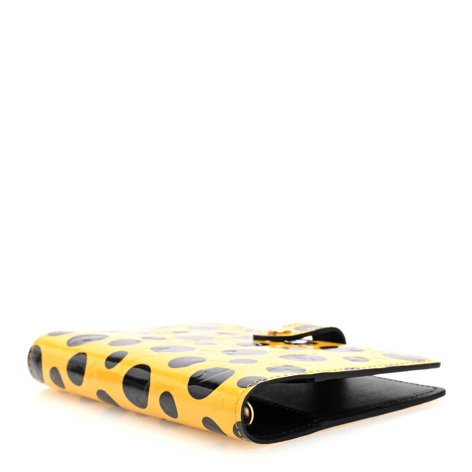 Louis Vuitton Vernis Kusama Infinity Dots Small Ring Agenda Cover Yellow 4 of 7