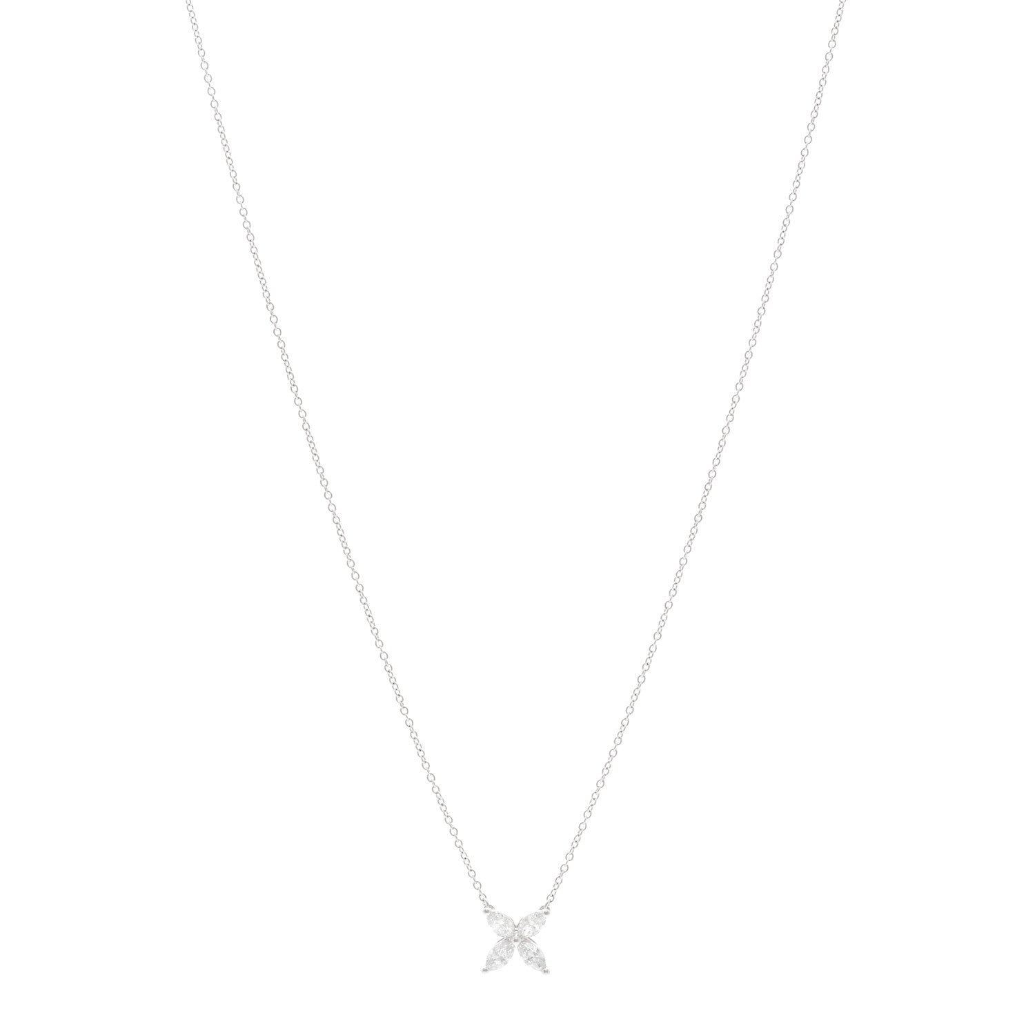 Tiffany Platinum Diamond Small Victoria Necklace 1 of 5