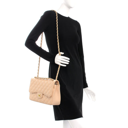Chanel Caviar Quilted Jumbo Double Flap Beige Clair 2 of 8