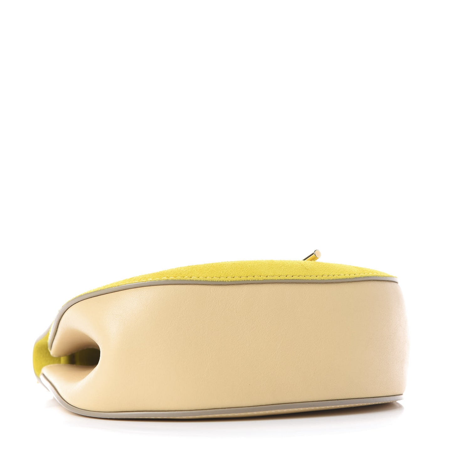 Suede Smooth Calfskin Mini Drew Shoulder Bag Cork Beige
