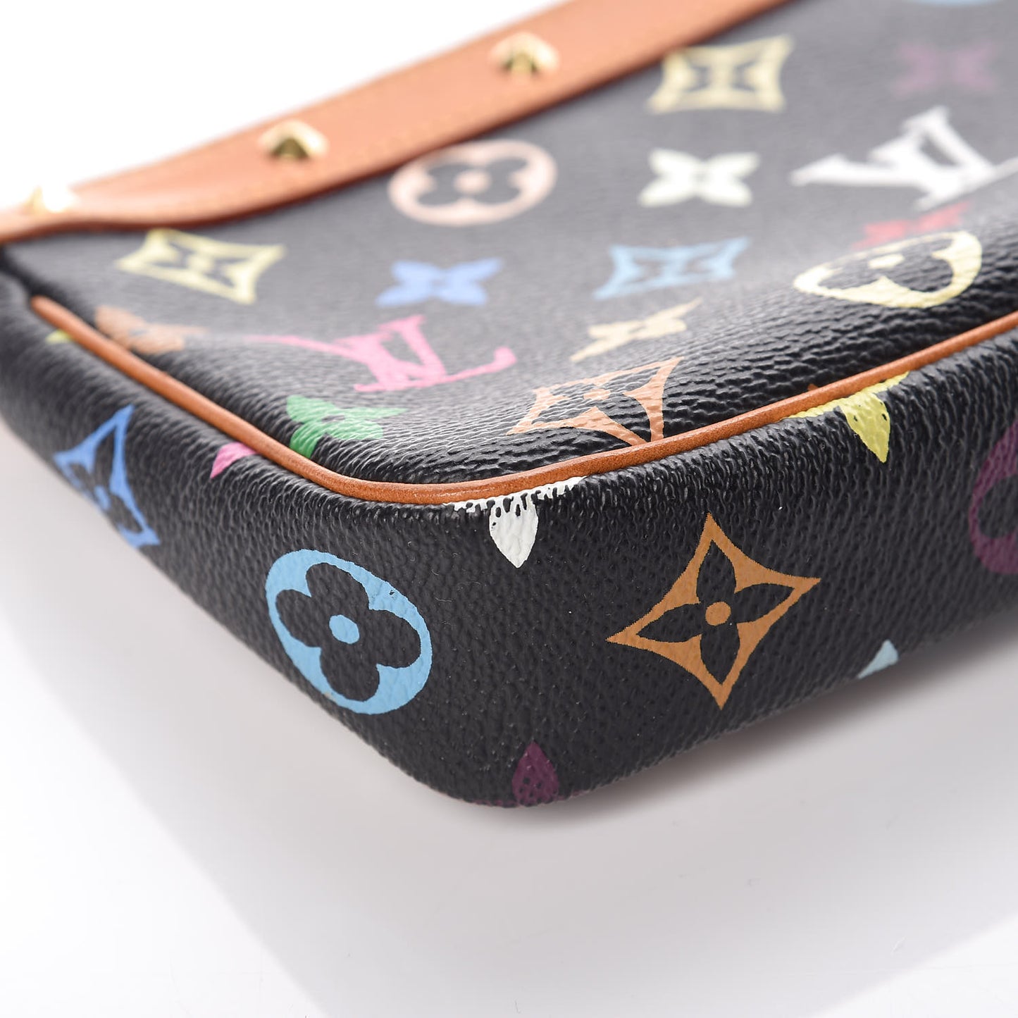 Monogram Multicolor Pochette Accessories Black