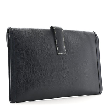Hermes Epsom Jige PM Clutch Bleu 3 of 10