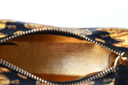 Fendi X VERSACE Silk Fendace Baroque Nano Fendigraphy Hobo Charm Black Gold 5 of 11