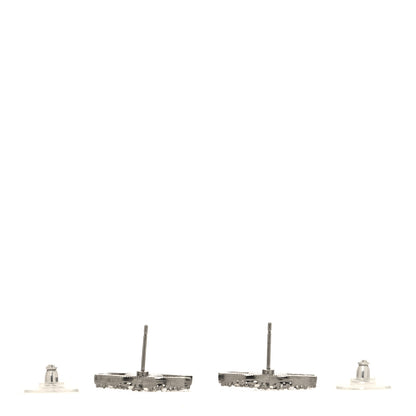 Chanel Ruthenium Crystal Pearl Caviar Earrings 3 of 5
