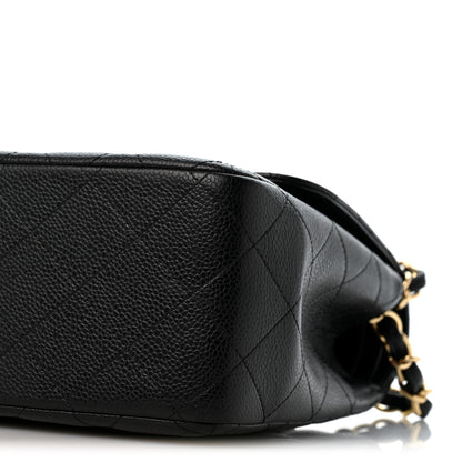 Chanel Caviar Quilted Jumbo Double Flap Black 9 of 12