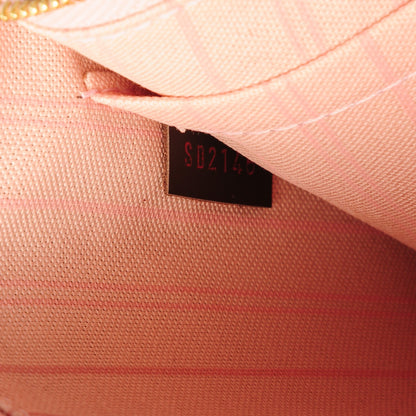 Louis Vuitton Damier Ebene Neverfull MM GM Pochette Rose Ballerine 7 of 8